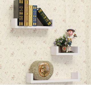 New Wood Wall Shelves TV Book Shelf Display Box Room Home Decor 