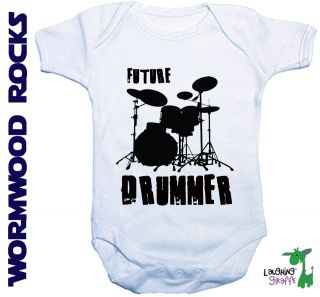 FUTURE DRUMMER BABY GROW MUSIC 0 3 3 6 months 6 12 12 18 18 30 months 
