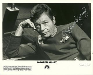 DeForest Kelley 8 x 10 Autograph Reprint Star Trek The Lone 