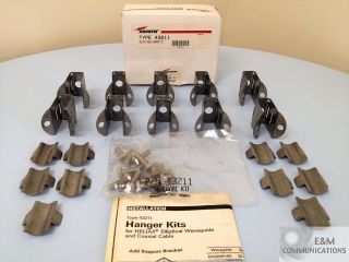   ANDREW COMMSCOPE 1/2 CABLE HANGER KIT BOX OF 10 WITH INSTRUCTIONS