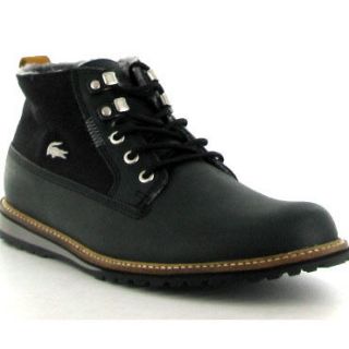 Lacoste Boots Delevan Fur Black Mens Casual Shoes Sizes UK 7   12