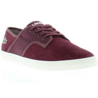 Lacoste Shoes Genuine Andover CI Suede Dark Red Mens Shoes Sizes UK 8 