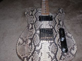 RARE Real Snake skin Telecaster warmoth, Musikraft Guitar