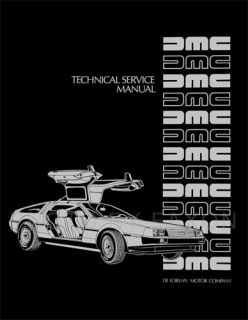 DeLorean Repair Shop Manual 1981 1982 1983 DMC De Lorean 81 82 83 