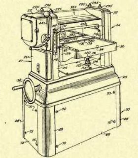 DELTA ROCKWELL Planer 1959 US Patent Art Print_W269