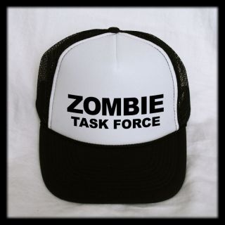 Zombie Task Force Trucker Hat Cap Mesh Back Snapback Dead Walking 