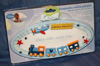 DISNEY BABY BOYS MICKEY MOUSE TRAIN AIRPLANE STARS PERSONALIZE NAME 