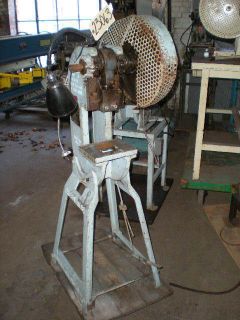 Ton Press Rite O.B.I Punch Press, No. 0, Mounted on floor stand 