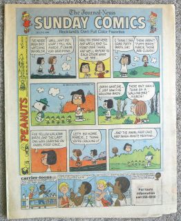   NY JOURNAL NEWS SUNDAY COMICS 7/6 1980 Dennis the Menace Peanuts