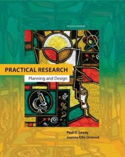 Practical Research Planning and Design by Paul D. Leedy 1980 