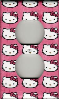 Hello Kitty Pink #1 Outlet Switch Plate Cover