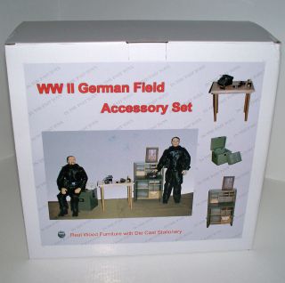   WWII 16 GERMAN FIELD ACCESSORY DESK SET For 12 Action Figures~NEW