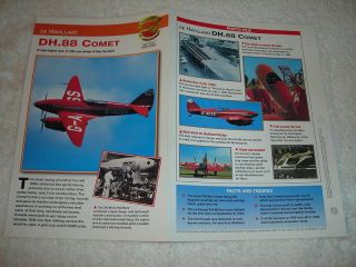 DE HAVILLAND DH.88 COMET Airplane Spec Booklet Brochure