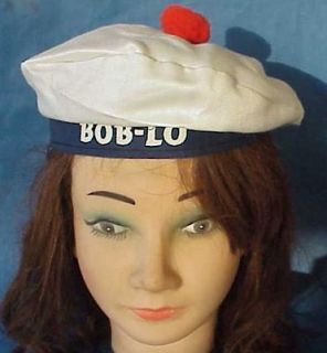 Vintage Bob Lo Boblo Island Canada / Detroit MI Navy Hat
