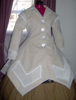   Dress Coat Civil War Caroling Jacket Dickens Christmas Cape 1860