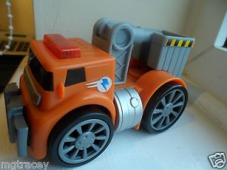 DICKIE TOYS ORANGE FRICTION RESCUE TRUCK TOY + SOUNDS LIGHTS see our 
