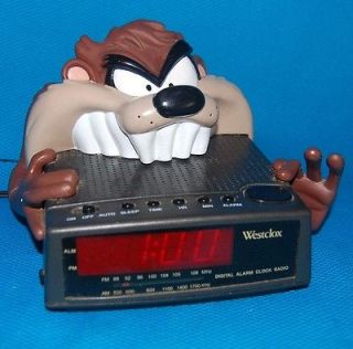 Taz Tazmanian Devil Looney Tunes Vintage Digital Alarm Clock