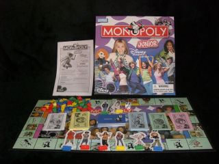 Monopoly Junior Disney Channel Edition Parker Brothers Board Game 