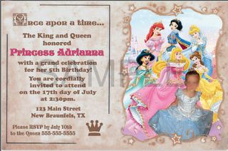 princess invitations in Home & Garden