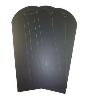 Cardboard Hair Accessories Clips Sleepies Display Cards Plain Black