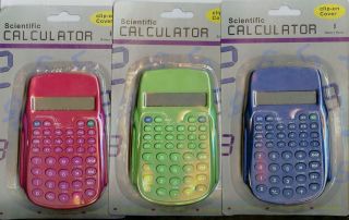 SCIENTIFIC CALCULATOR CLIP ON COVER 3 COLORS TO CHOOSE FROM PINK 