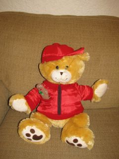 20 Goffa Intl Honey Brown Teddy Bear Red Coat & Hat Gingerbread Man 