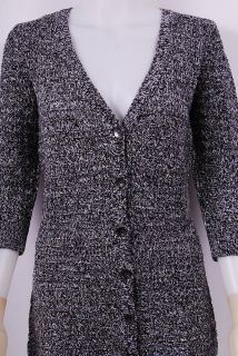 New DKNY Jeans Womens V Neck 3/4 Sleeve Crochet Cardigan Sweater In 