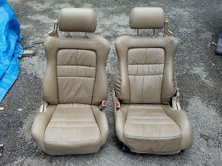 Mitsubishi 3000GT/ Dodge Stealth Front Seats, Dark Tan. (Fits Dodge)