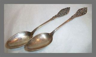 Dominick & Haff 1900s Sterling   TRIANON PIERCED PATTERN   PAIR 6 