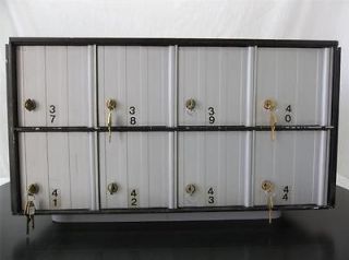 VTG Bank Salsbury Industries 8 USPS MailBox Rear Keys 37 44 Post 