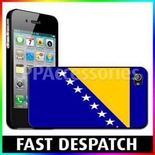Bosnia And Herzegovina Flag Hard Case Back Cover For Apple iPhone 4 