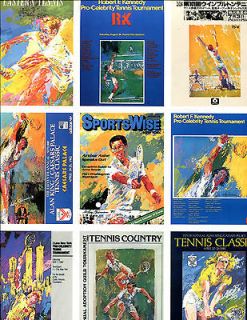 LEROY NEIMAN Print / Book Plate Tennis Posters Tennis Classic