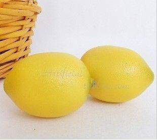   Large Lemons Decorative Plastic Artificial Fruit ornament to home NEW