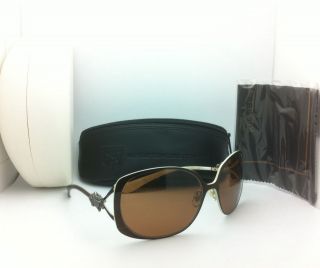New KIESELSTEIN CO​RD Sunglasses DRAGON LADY II DB/TN Brown & Tan w 