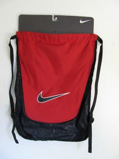 Nike Drawstring Bag/Sack Backpack NWT Red With Black