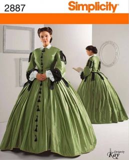   Dress / Victorian Gown Costume   S2887 Museum Curator Sewing Pattern