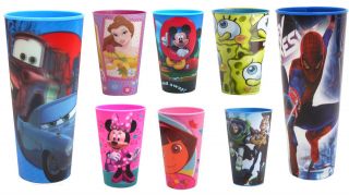   Character Kids Water Juice Plastic Drinking Lenticular Tumbler Cups