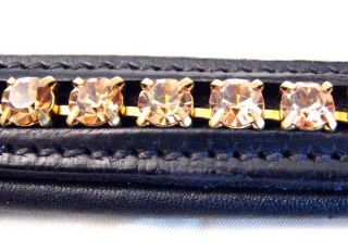 FSS 6mm Crystal COLORADO TOPAZ GOLD Bling Browband MADE WITH SWAROVSKI 