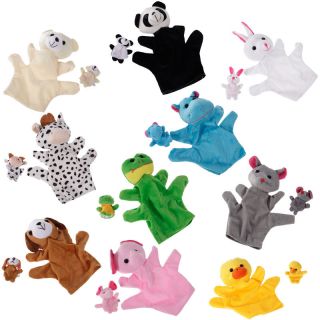 Lovely Animal Themed Hand Puppet Finger Puppet Childs Kids Learn Story 
