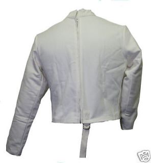Fencing Jacket, Durable, Comfortable, Cotton Jacket, Back Zip, Size 