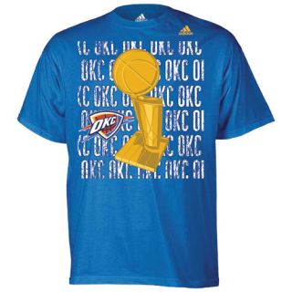   Adidas Oklahoma City Thunder Pattern T Shirt Adult OKC Kevin Durant