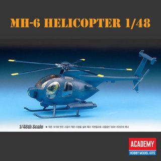 NEW MH 6 STEALTH QUIET ATTACK HELICOPTER 1/48 1691 Academy Model Kit 