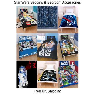 Star Wars Duvets, Bedding & Bedroom Accessories (Free UK P+P)