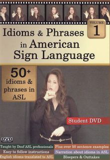 Idioms Phrases in American Sign Language, Vol. 3 DVD, 2008