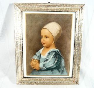 ROSENTHAL Baby Stuart Porcelain Plaque Anton van Dyck Framed Tile Art