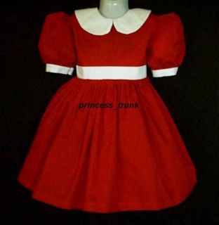 princess_trunk Little Orphan Annie Red Dress 4 Halloween/Stage Play Sz 