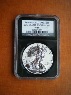 2012 proof silver eagle in American Eagle