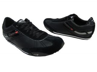 Diesel Mens Runaway H1145 Black Silver Gray Casual Fashion Sneakers 
