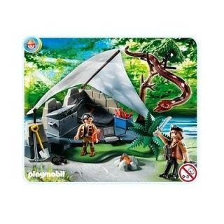 Playmobil 4843 Treasure Hunters Camp w/ Giant Snake New Sealed in Box 