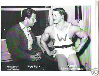 Arnold Schwarzenegger /Reg Park Both Mr Universe Winners Bodybuilding 